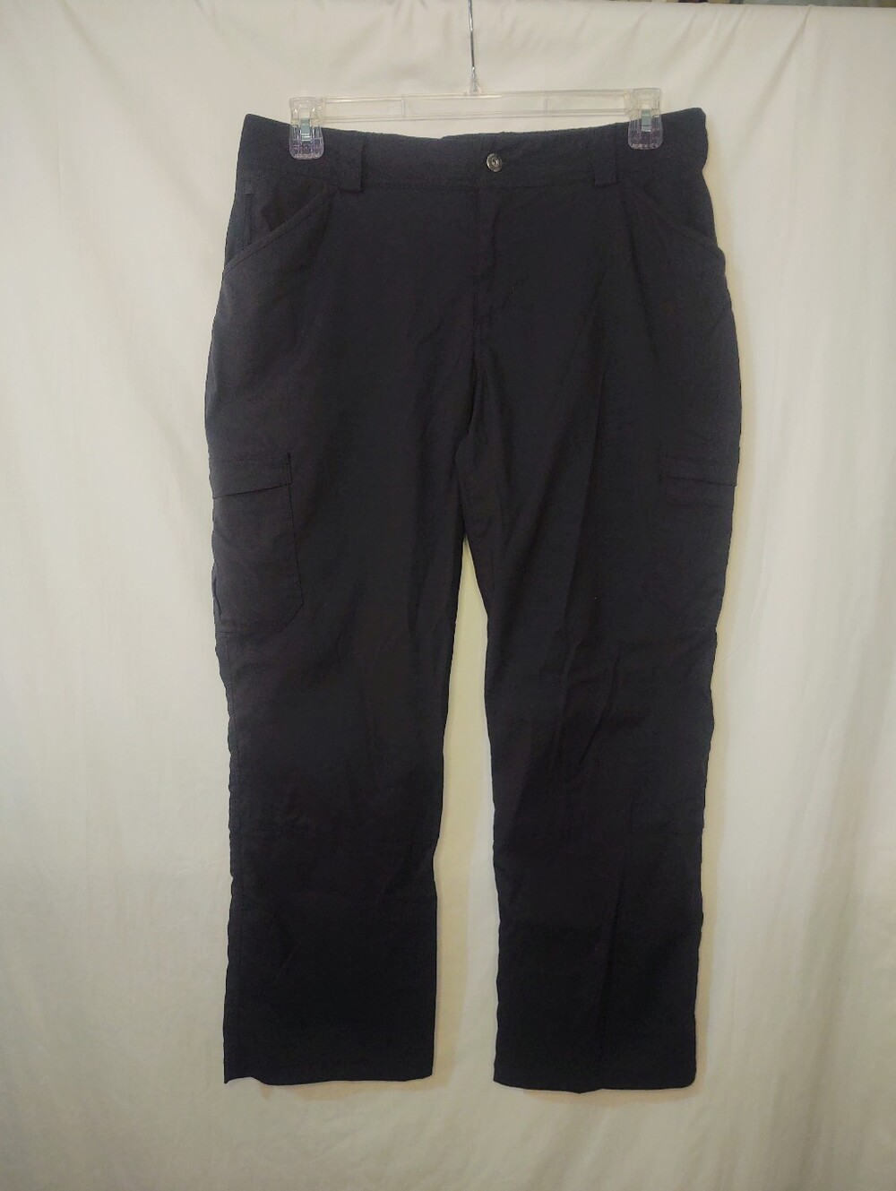 Duluth Trading Co. Black Curvesetter Cargo Work Pants 14X28(Measures)
